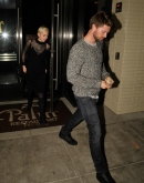 Miley Cyrus and Patrick Schwarzenegger Dine with Maria Shriver - March 11