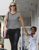 Charlize  Theron Takes Son To His Karate Class - March 16
