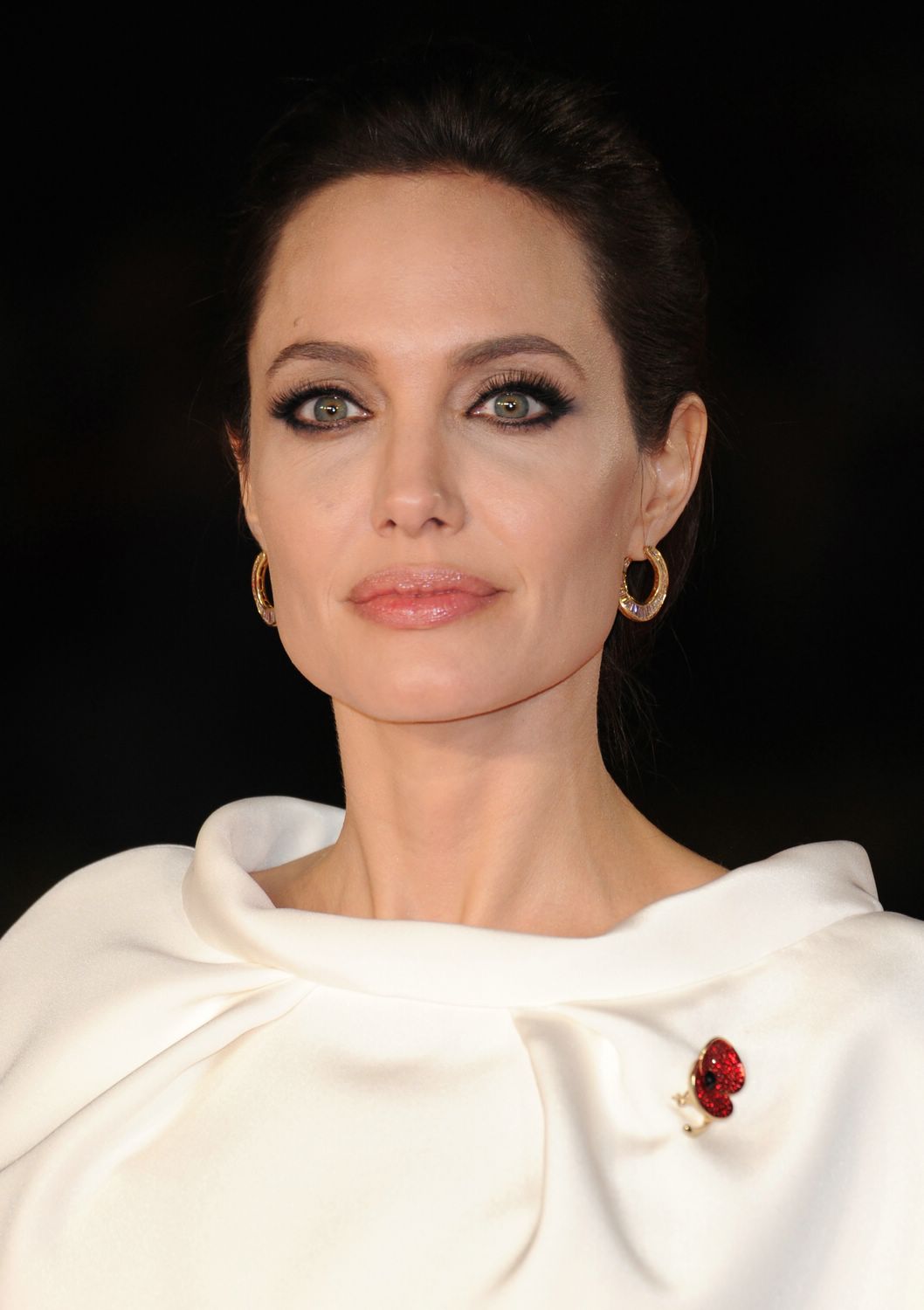 Angeline Jolie attends the UK Premiere of 'Unbroken' at Odeon Leicester Square on November 25, 2014 in London, England.