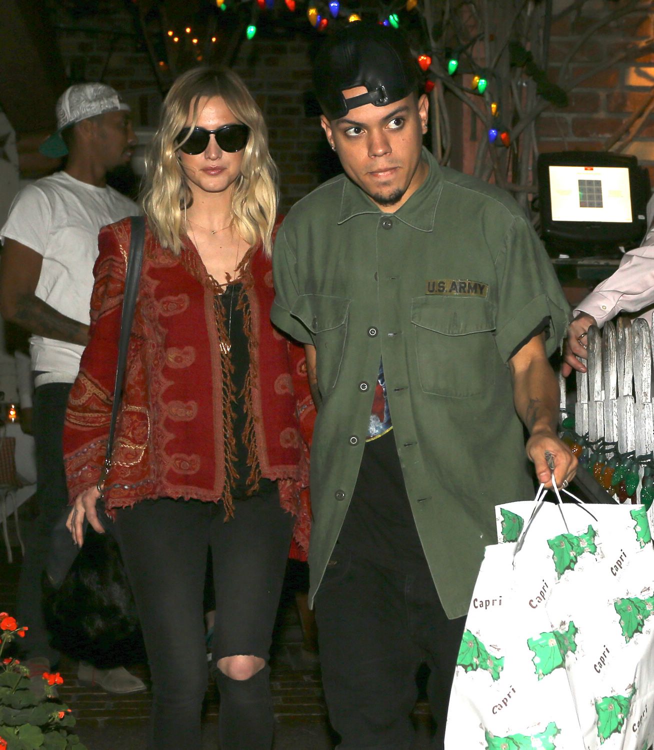 Ashlee Simpson and Ken Paves Leaving the Ken Paves Hair Salon - November 12