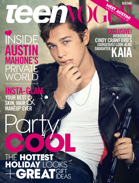 Austin Mahone Covers Teen Vogue Magazine Dec/Jan 2014