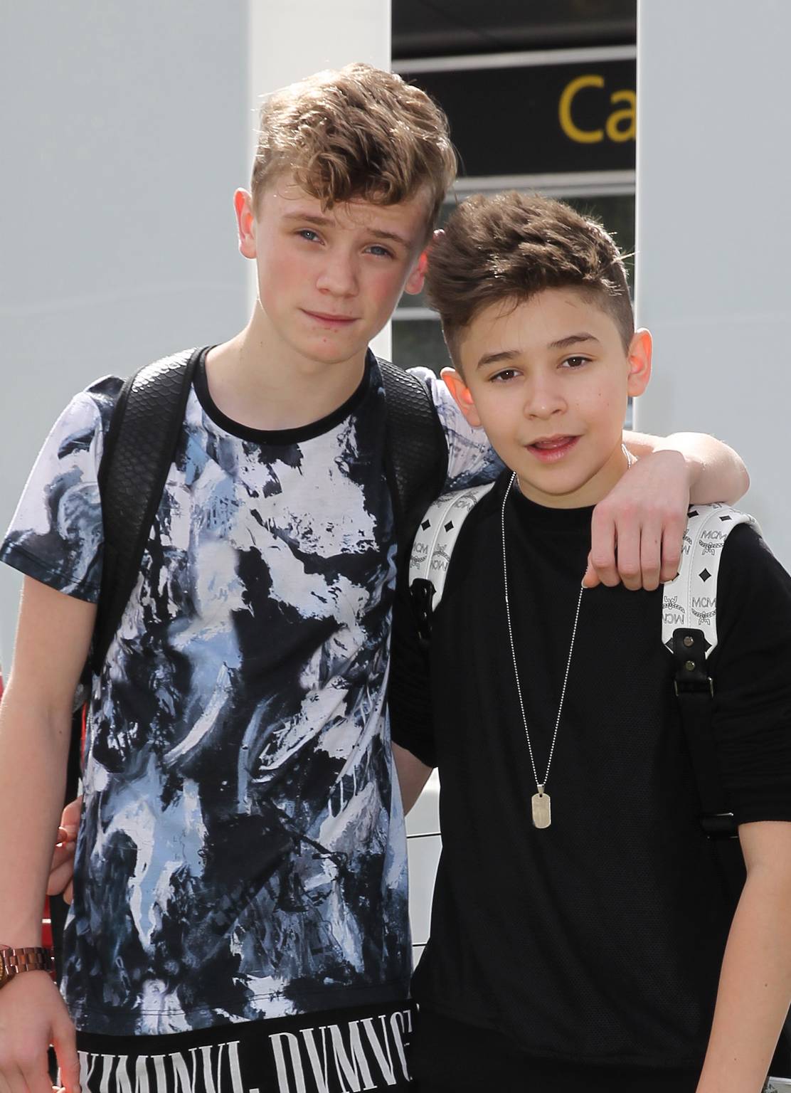 Leondre Devries and Charlie Lenehan At Melbourne Airport - November 21