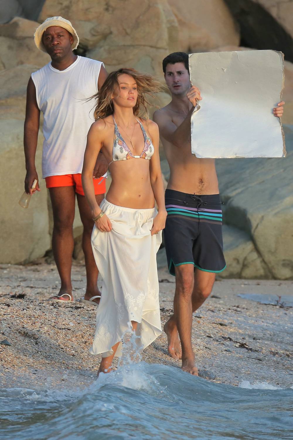 Model Candice Swanepoel Photoshooting for Victoria Secret - November 6th