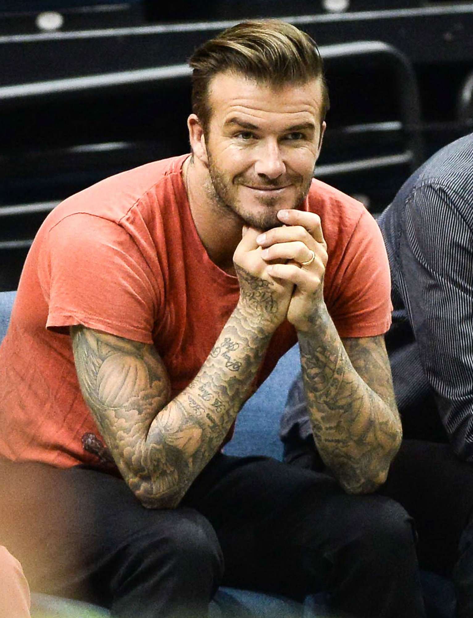 David Beckham Watches Football in Macau, China - November 9