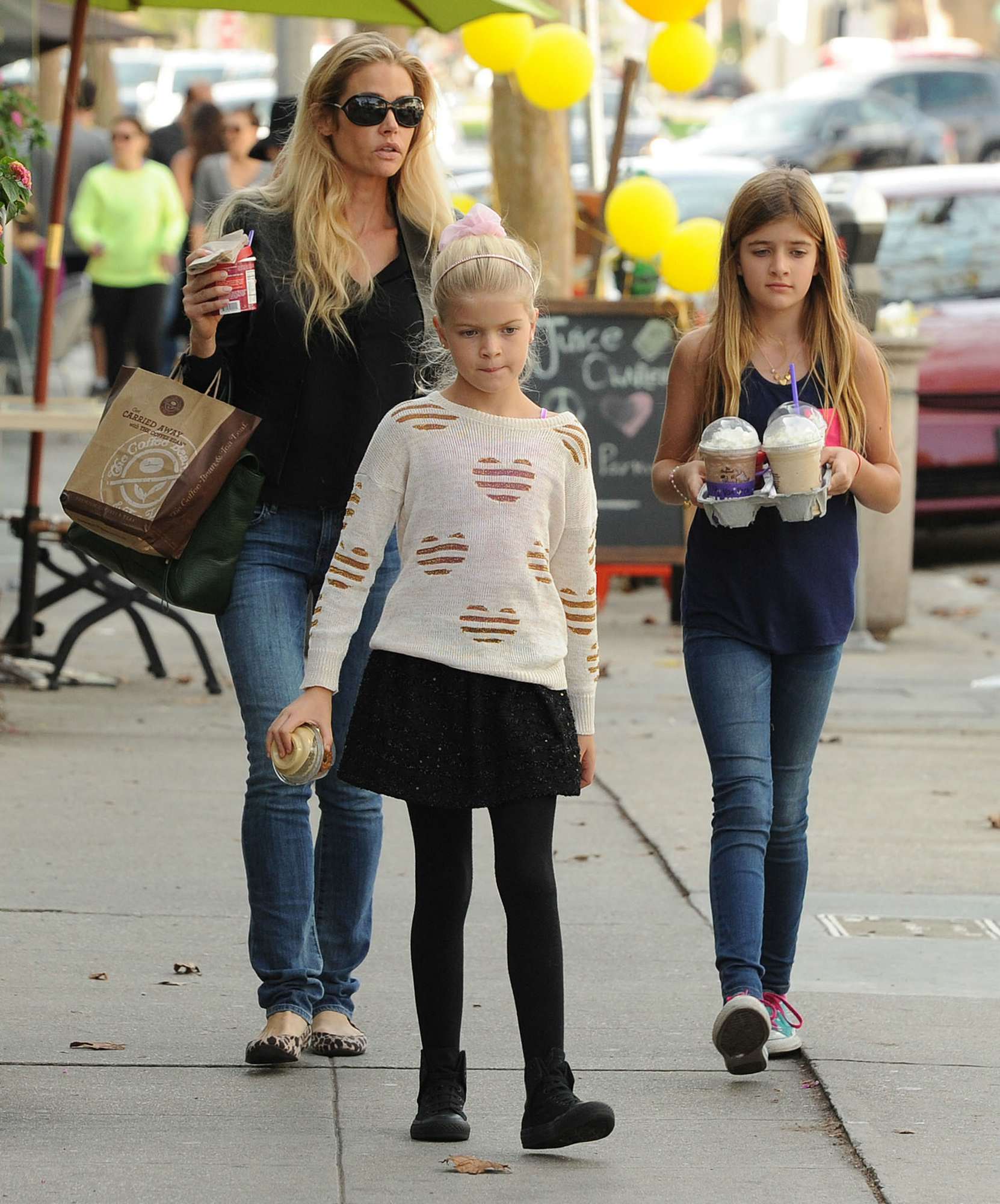 Denise Richards Brings Her Daughters Out in California - November 15