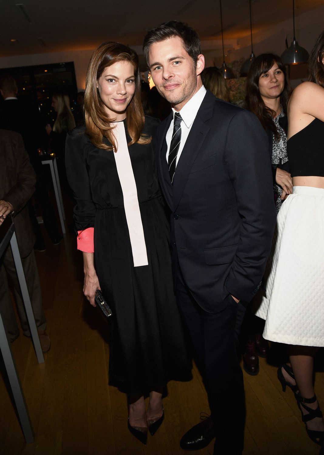 Michelle Monaghan and James Marsden Arrive at HFPA and InStyle's 2015 Golden Globe Award Season celebration - November 20