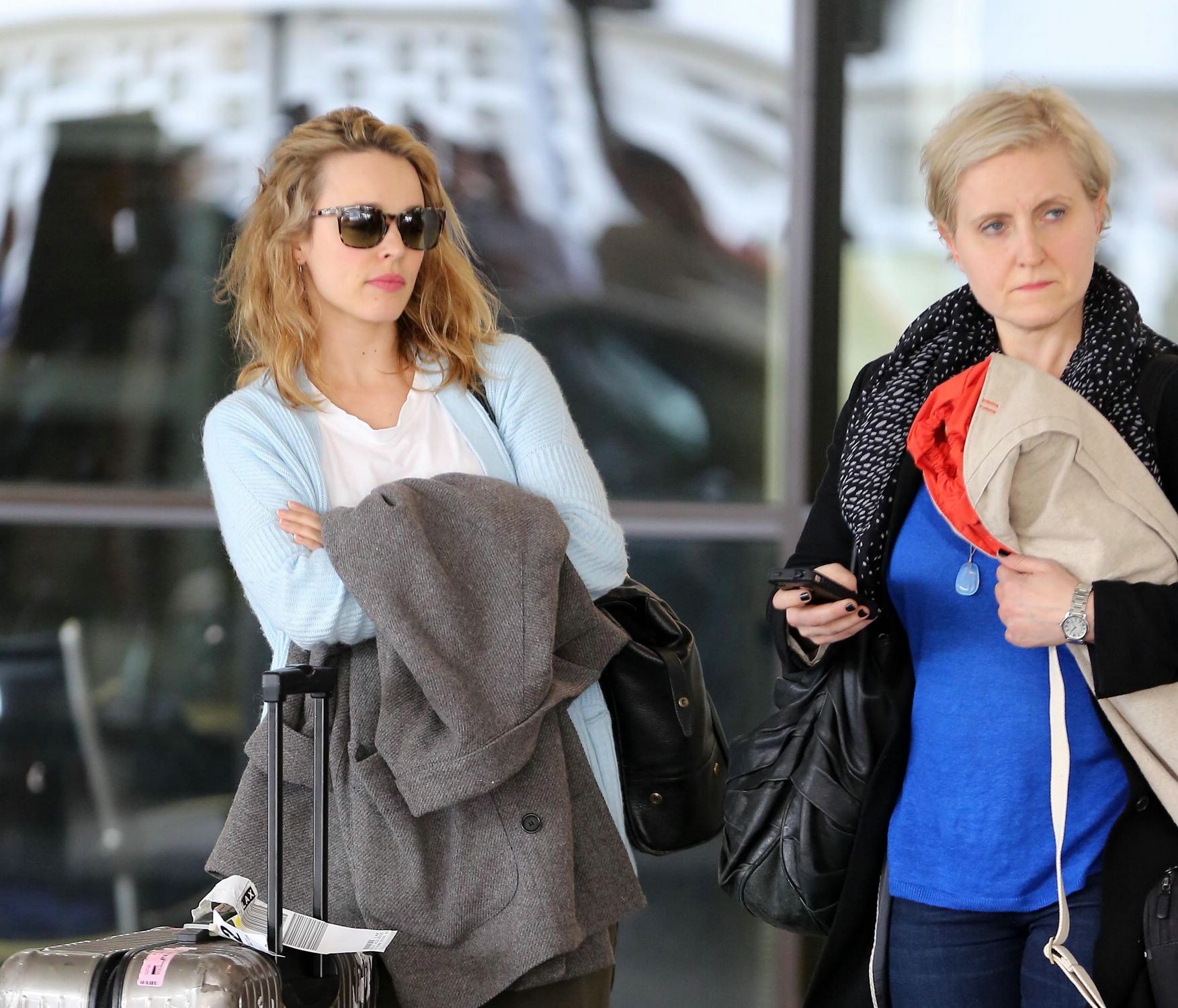 Actress Rachel McAdams is seen arriving at LAX on November 18, 2014.