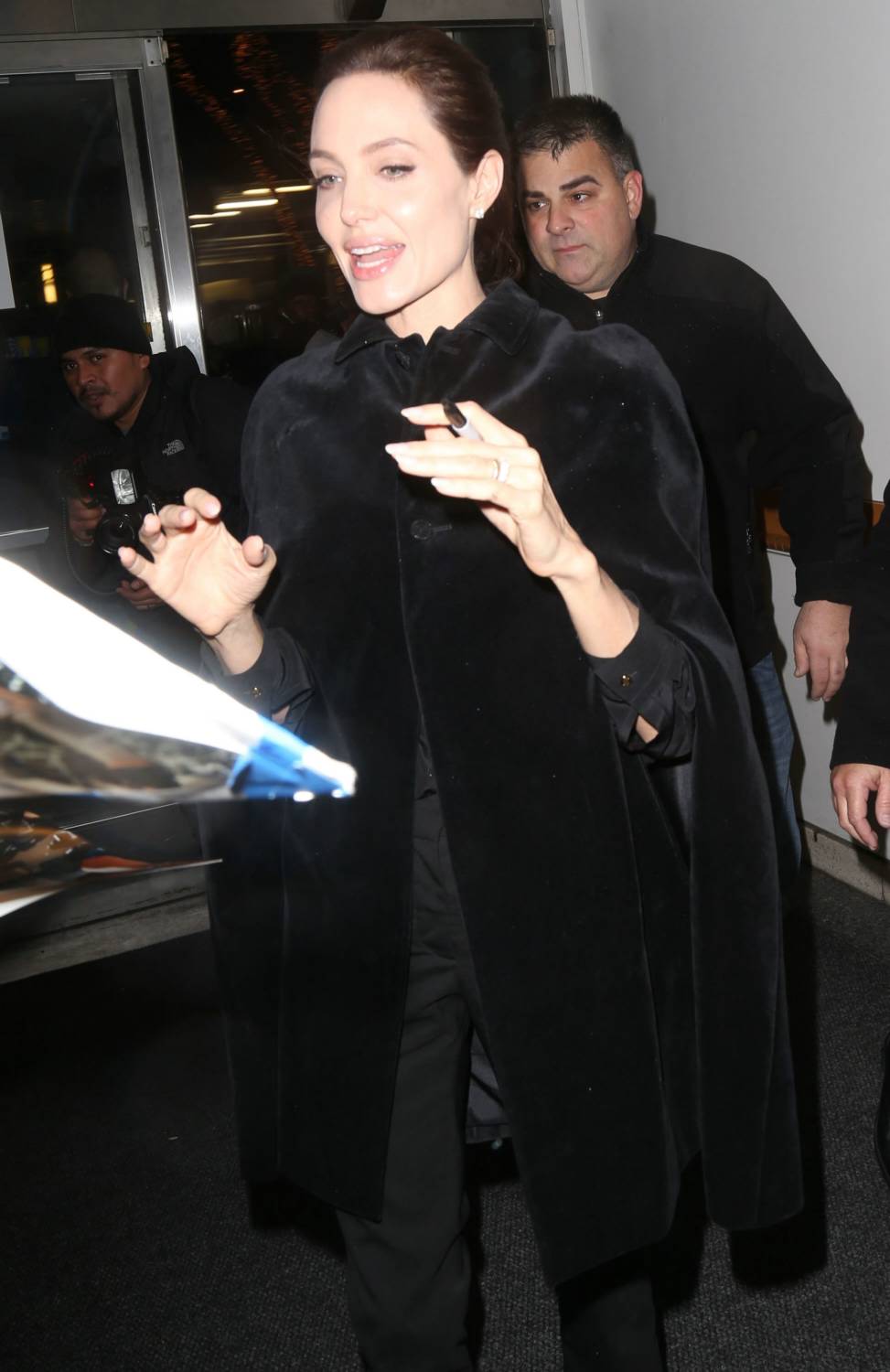 'Unbroken' actress Angelina Jolie spotted out and about in New York City, New York on December 2, 2014.