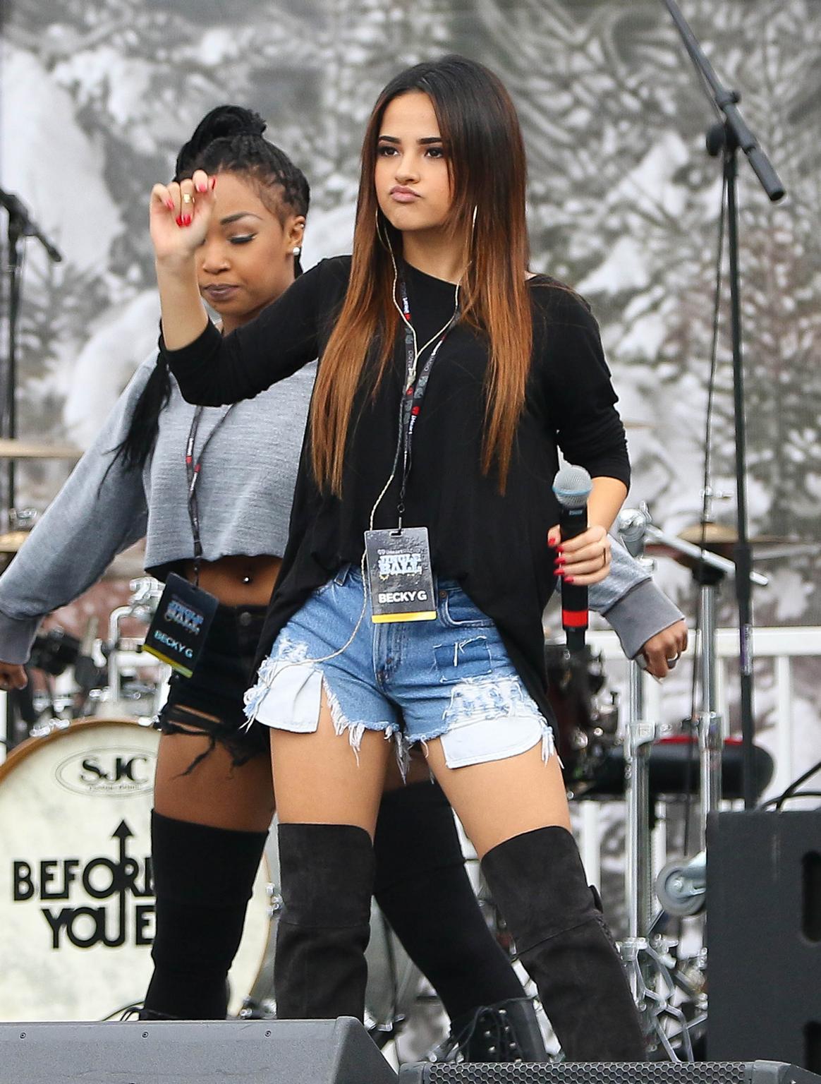 Becky G Performs At Jingle Ball Sound Check - December 5