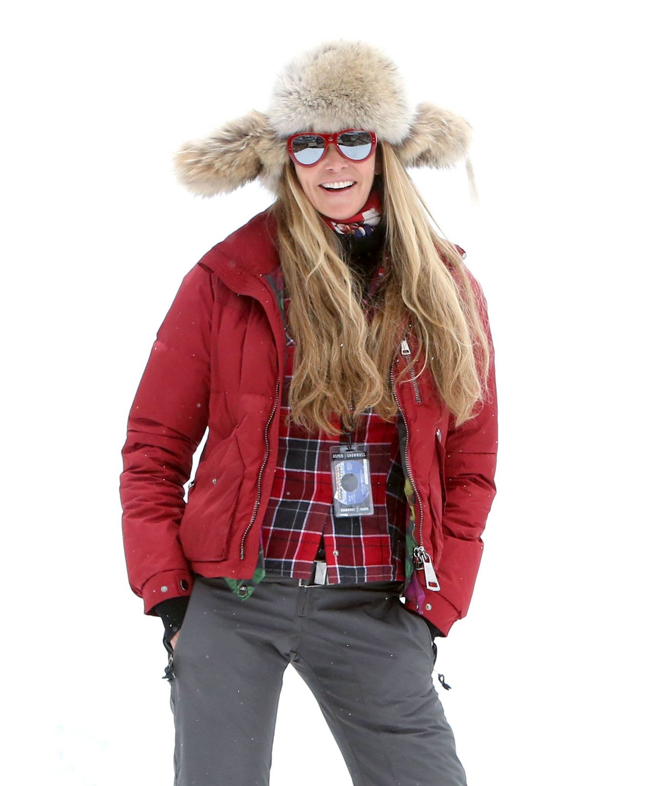 Elle MacPherson in Aspen, Colorado - December 22