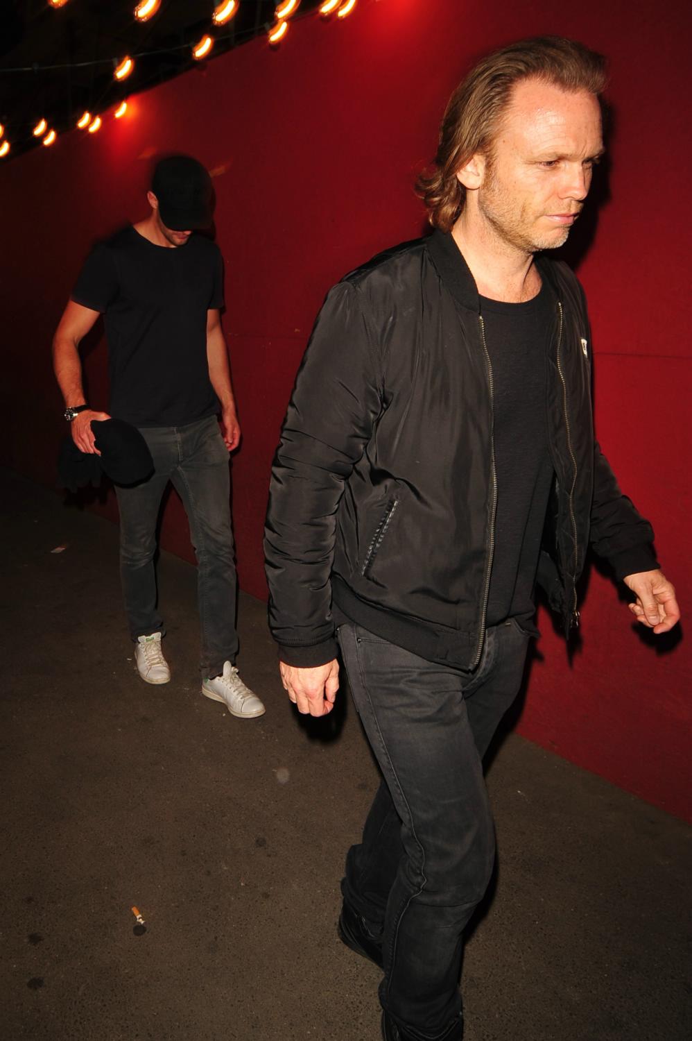 Alexander Skarsgard Leaving Hollywood Bar with Laleh Pourkarim - January 29