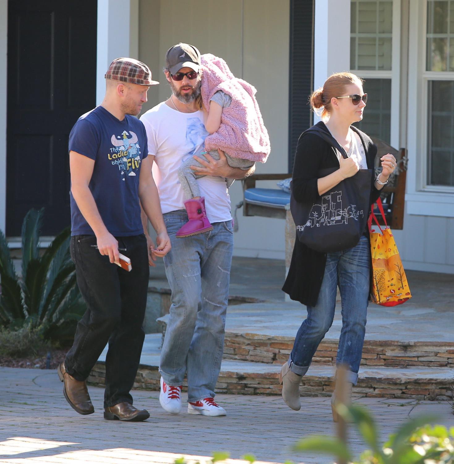 Amy Adams Out With Her Family - January 24