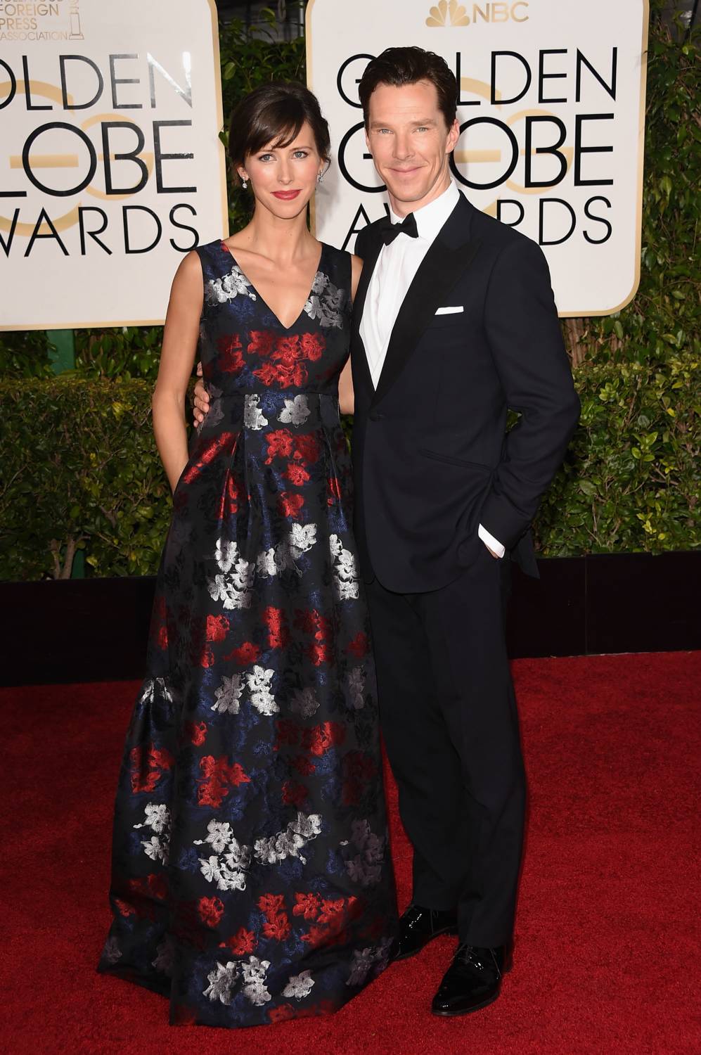 Benedict Cumberbatch and Sophia Hunter at 72nd Annual Golden Globe Award - January 11