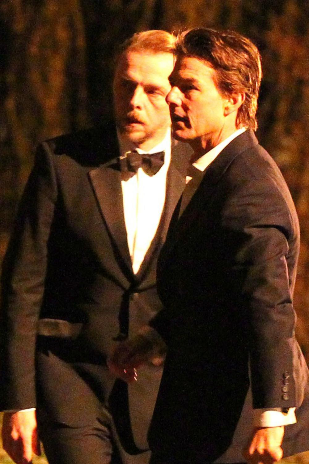 Tom Cruise & Simon Pegg Filming 'Mission Impossible 5' in East London - January 26