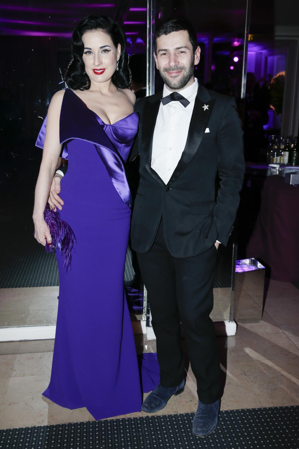 Elizabeth Olsen & Dita Von Teese at Sidaction Gala Dinner 2015 - January 29