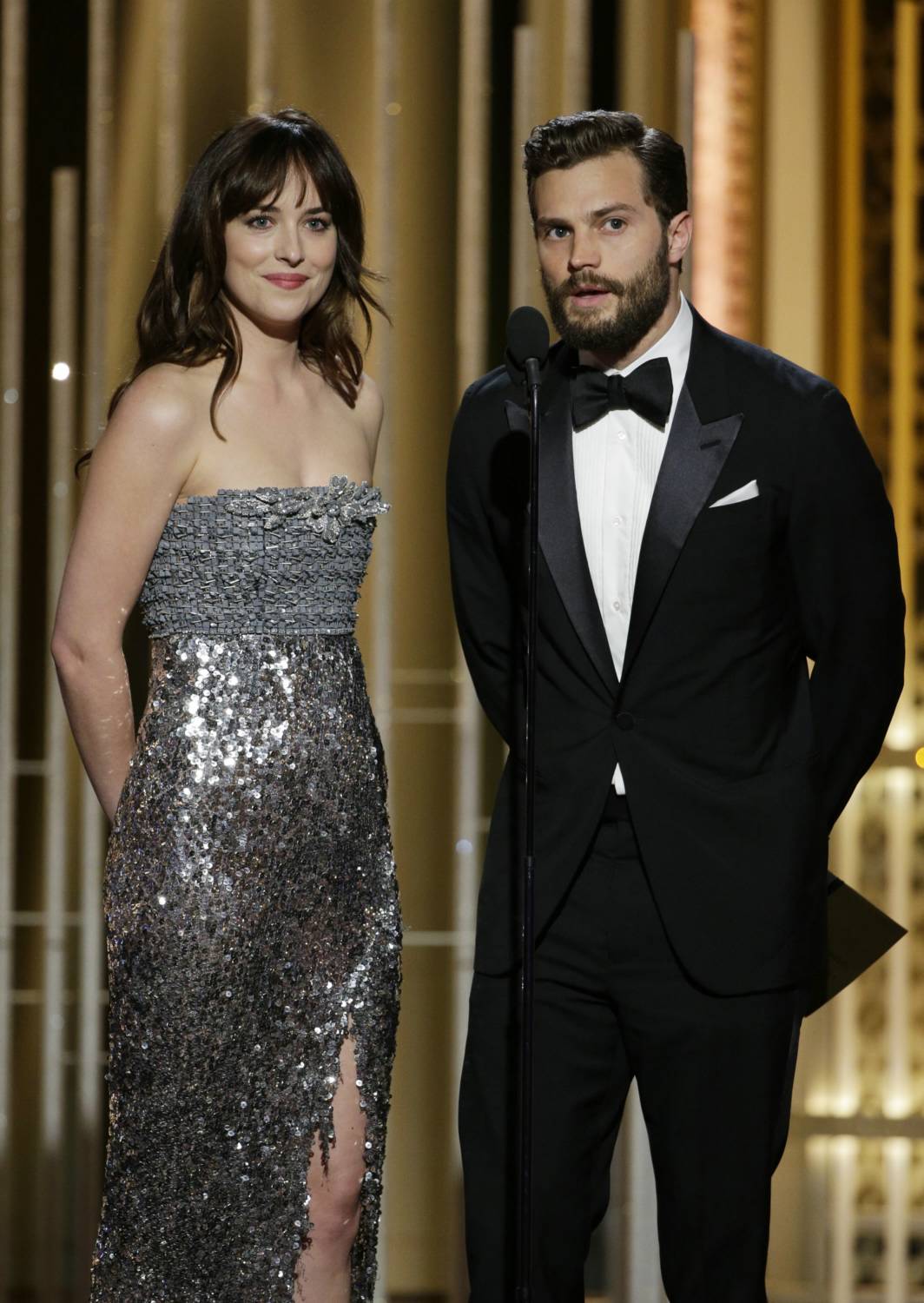 Jamie Dornan & Dakota Johnson at 72nd Annual Golden Globe Awards - January 11
