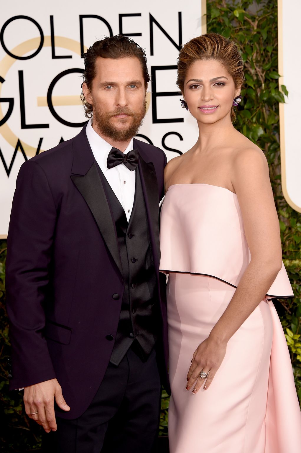 Matthew McConaughey and Camila Alves At 72nd Annual Golden Globe Awards - January 11