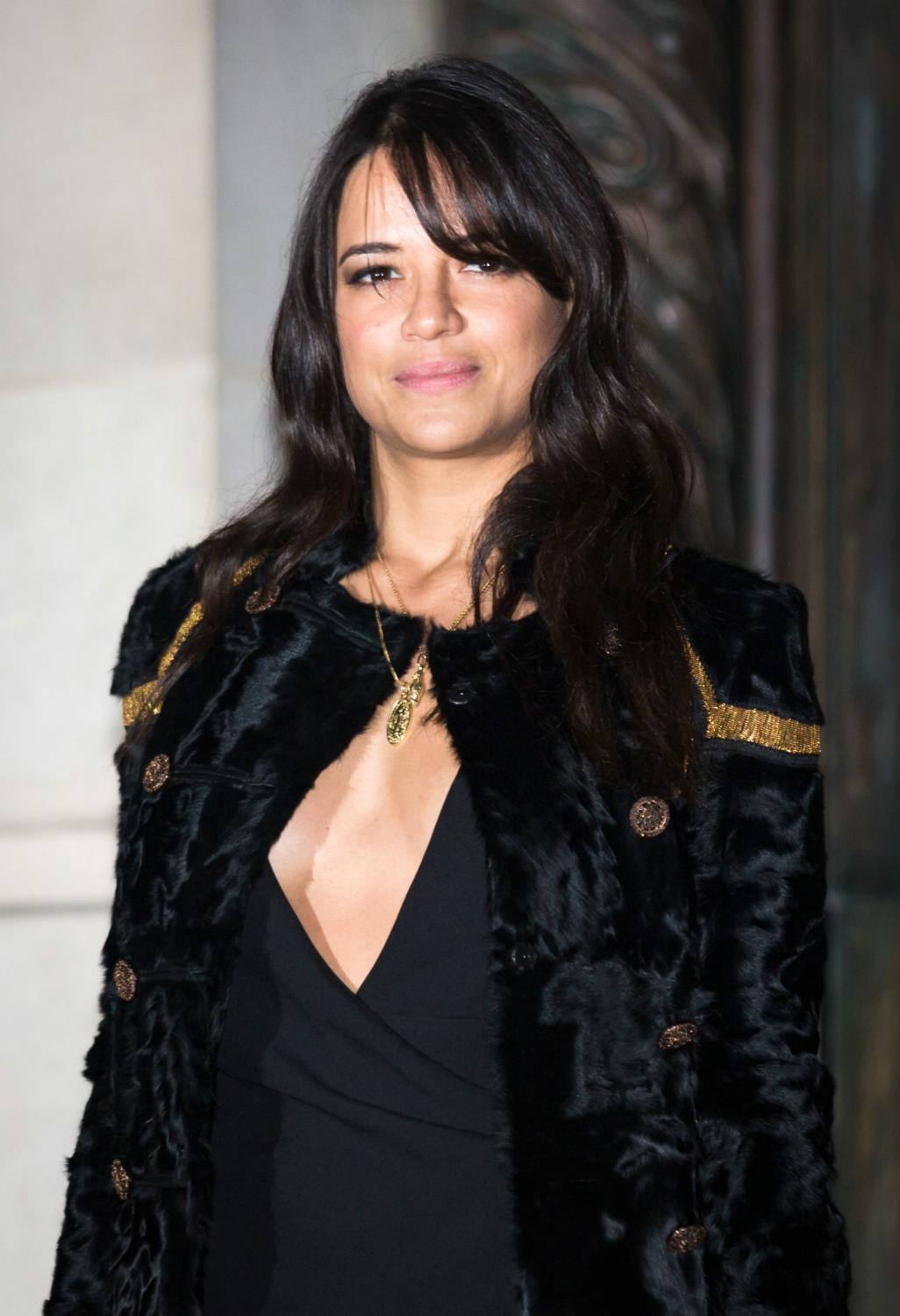 Michelle Rodriguez at Paris Fashion Week Spring/Summer 2015 Versace Party - January 25
