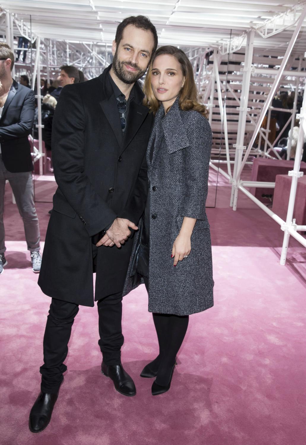 Natalie Portman & Benjamin Millepied Attend Dior Show at Paris Fashion Week Spring/Summer 2015 - January 26