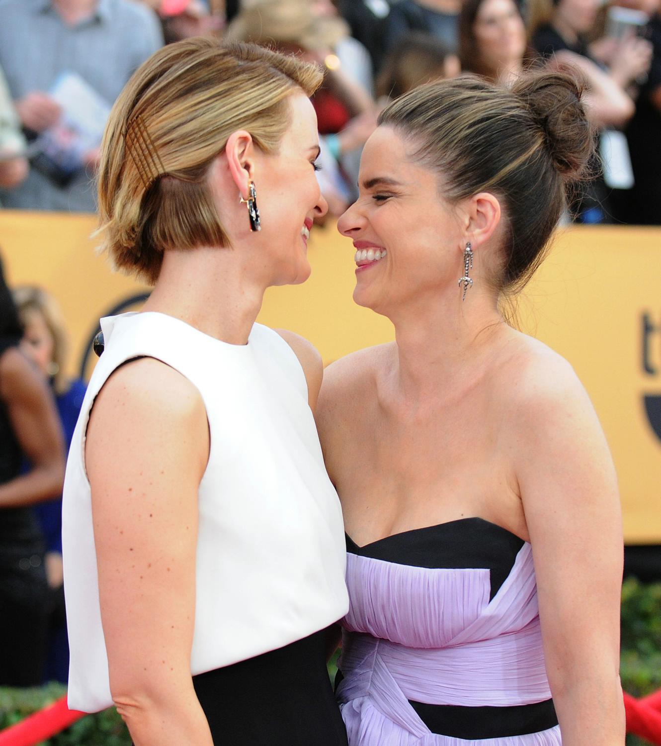 Sarah Paulson and Amanda Peet at 21st Annual Screen Actors Guild Awards - January 25