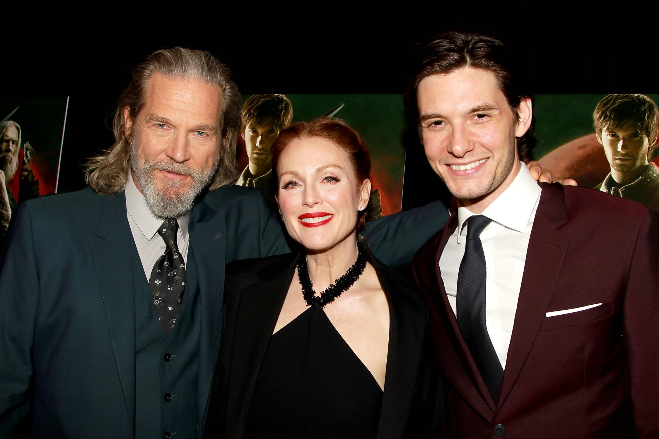 Jeff Bridges, Julianne Moore and Ben Barnes at Seventh Son Premiere - January 30