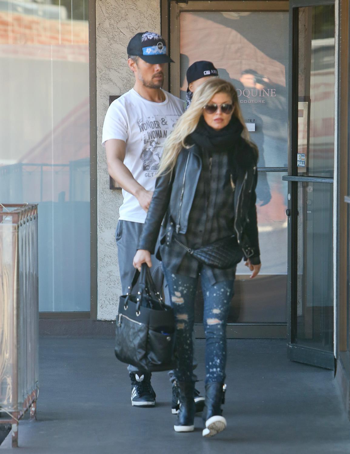 Fergie and Josh Duhamel Head Out With Their Son in LA - January 18
