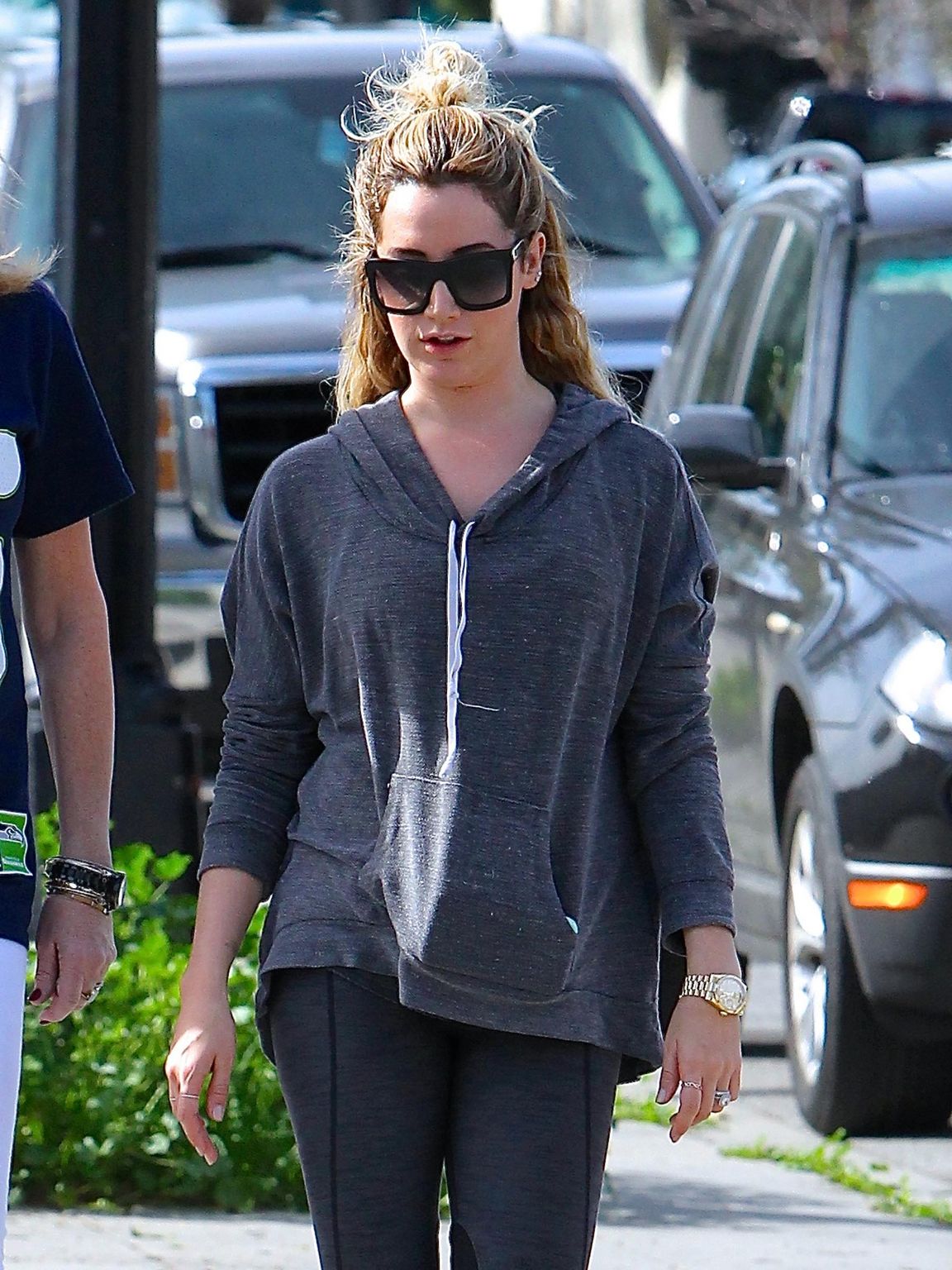 Ashley Tisdale and Her Mom in Toluca Lake - February 2