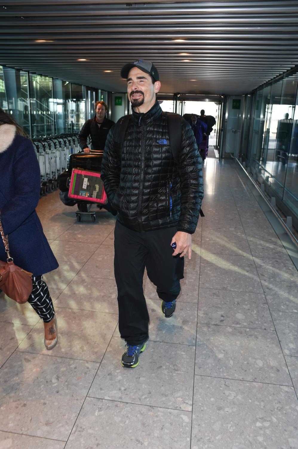 Backstreet Boys seen walking through Heathrow Airport - Feb 27