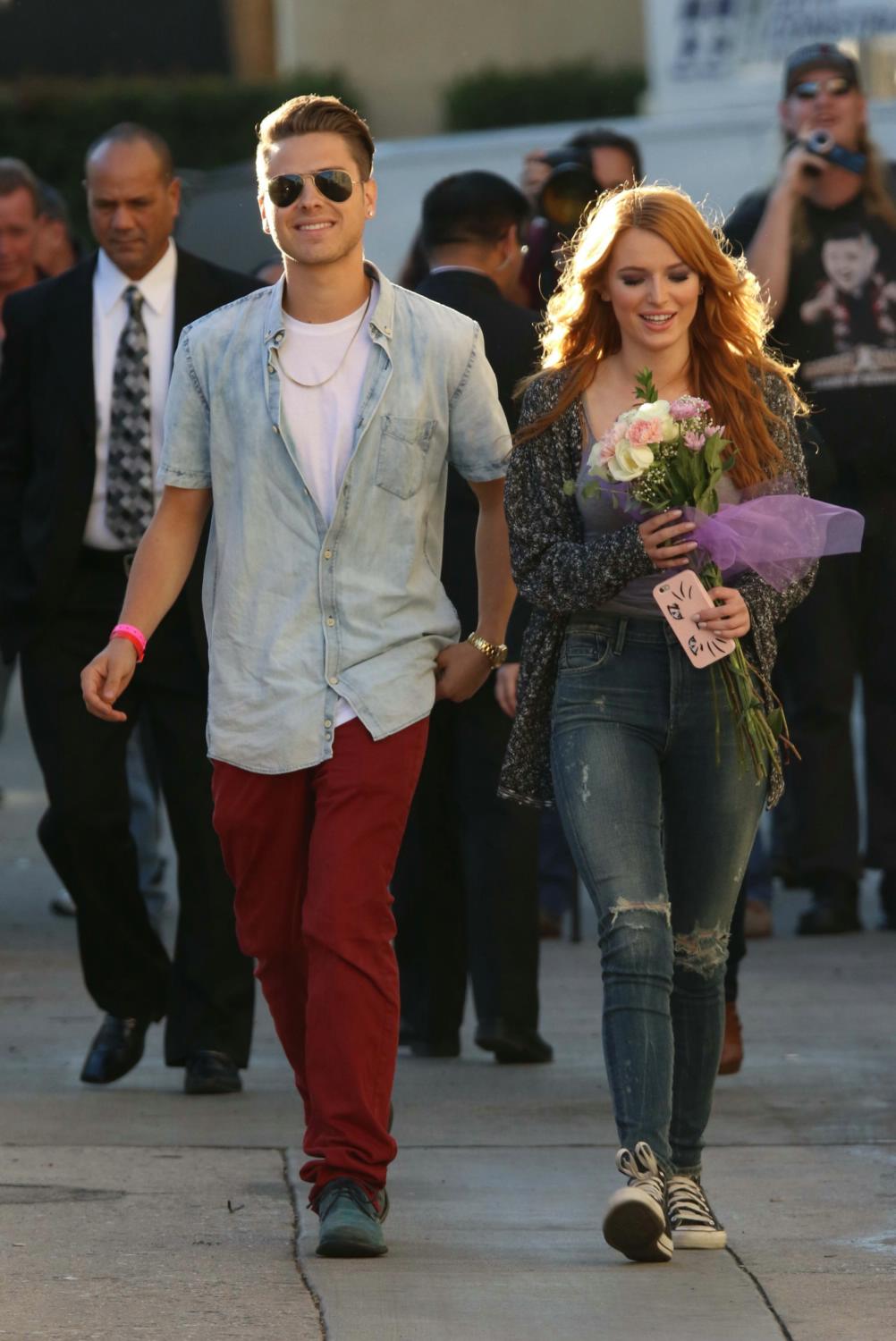 Bella Thorne and Chris Soules Arrive at Jimmy Kimmel Live - Feb 24