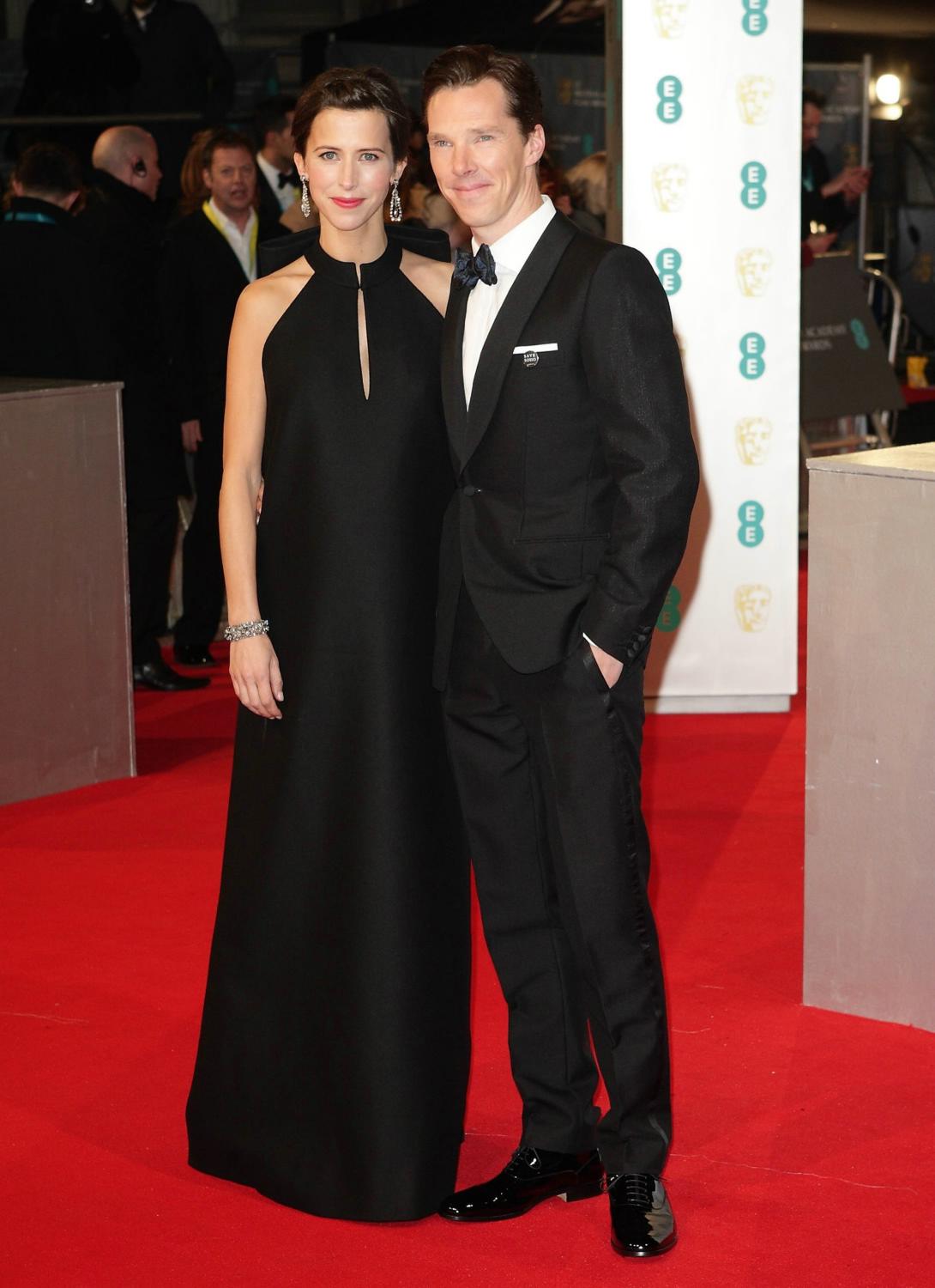 Benedict Cumberbatch and Sophia Hunter attend the EE British Academy Film Awards - February 8