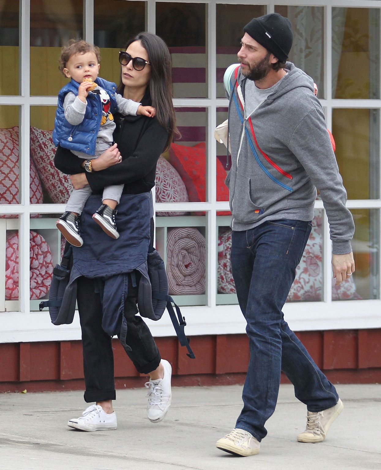 Jordana Brewster and her husband Andrew in Santa Monica, California - February 7