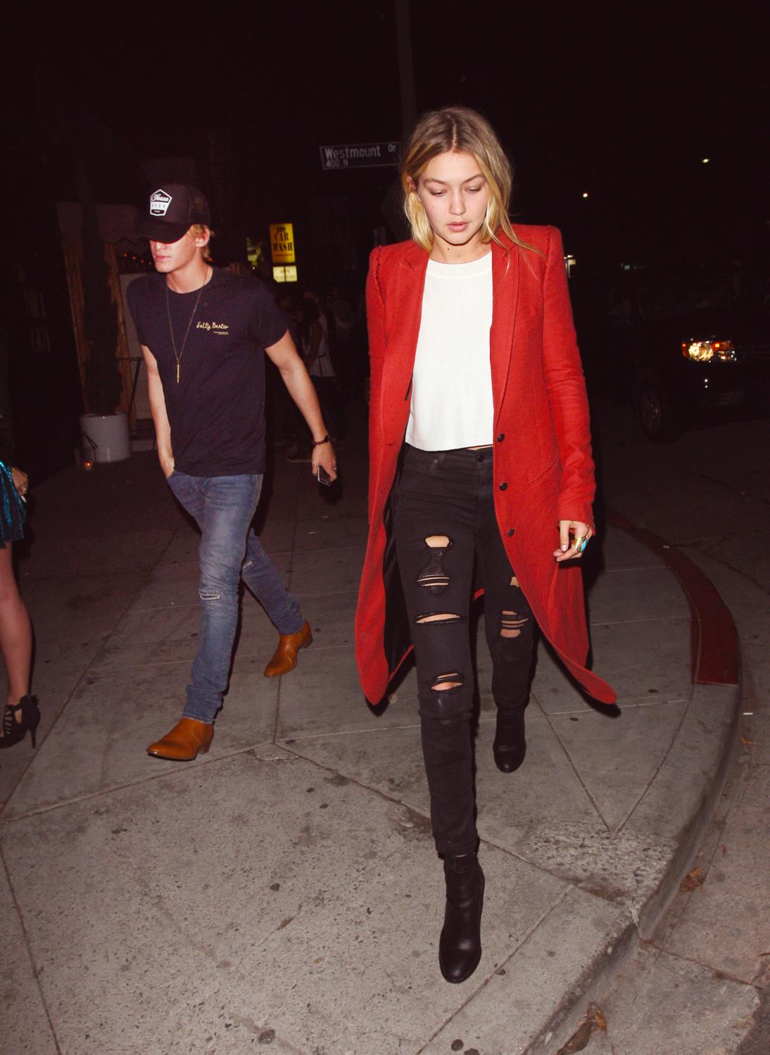 Gigi Hadid Spotted Out With Her Boyfriend Cody Simpson - February 3