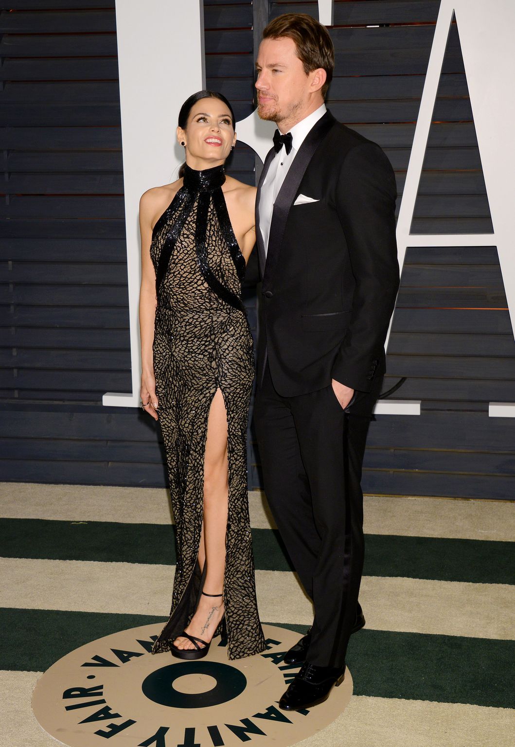 Channing Tatum and Jenna Dewan At 2015 Vanity Fair Oscar Party - February 22