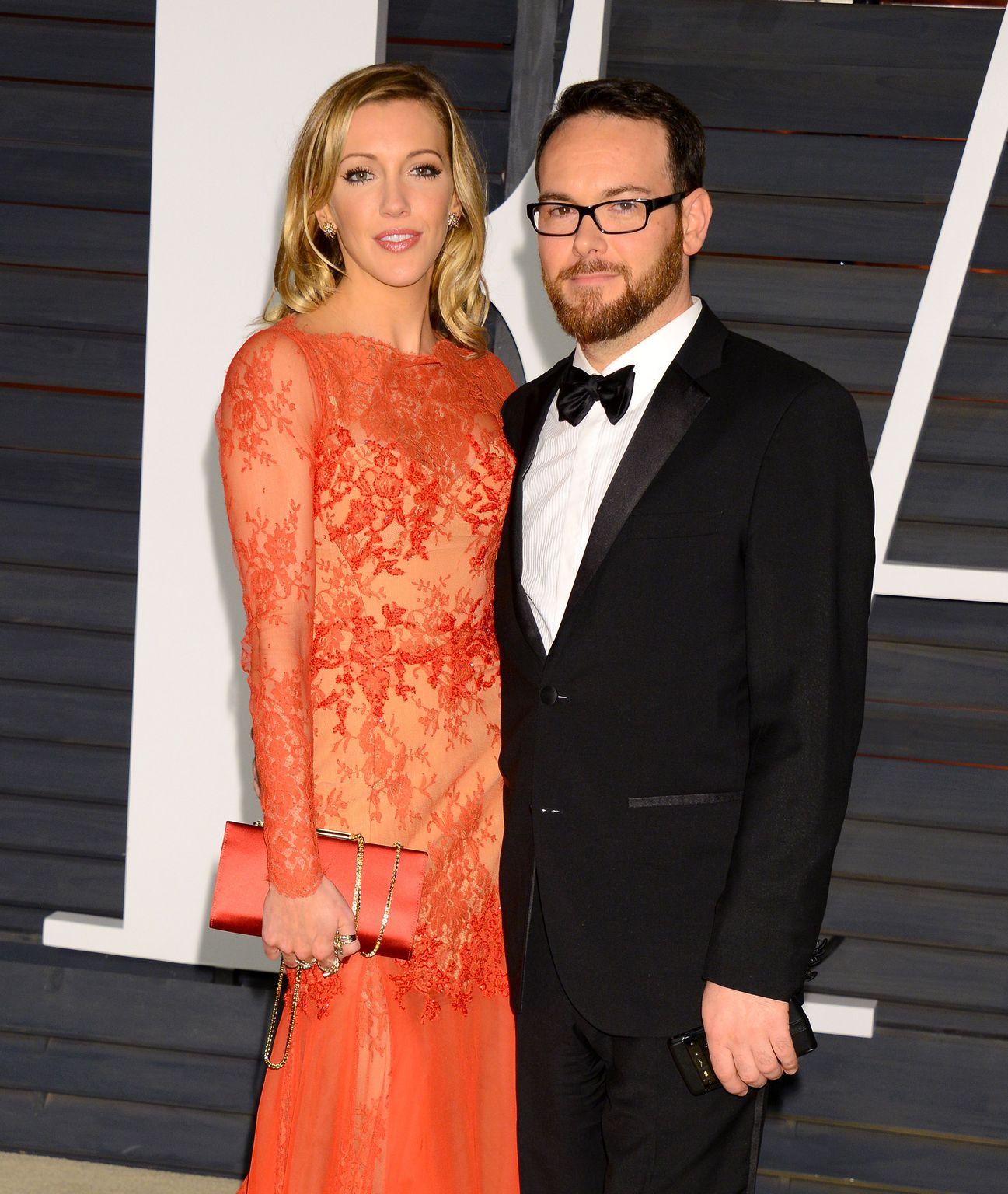 Katie Cassidy and Dana Brunetti At 2015 Vanity Fair Oscar Party - February 22