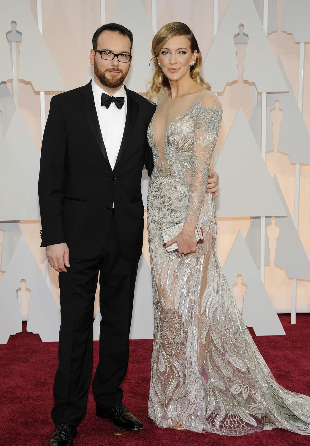 Katie Cassidy and Dana Brunetti attend the 87th Annual Academy Awards - Feb 22