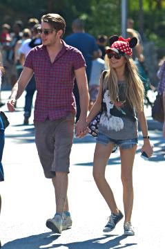 Sarah Hyland and her beau Dominic Sherwood Date in Disneyland - February 15
