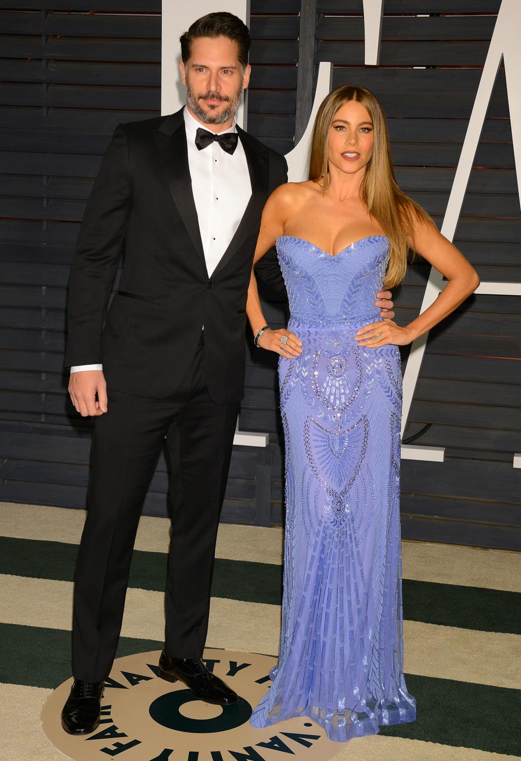 Sofia Vergara and Joe Manganiello at 2015 Vanity Fair Oscar Party - Feb 22