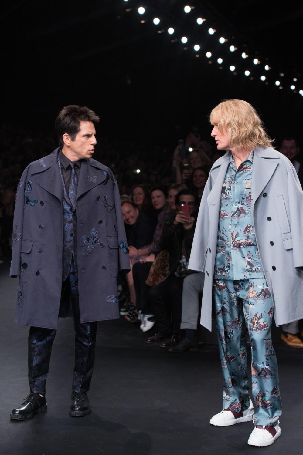 Owen Wilson and Ben Stiller Cat Walks The Valentino Show - March 10