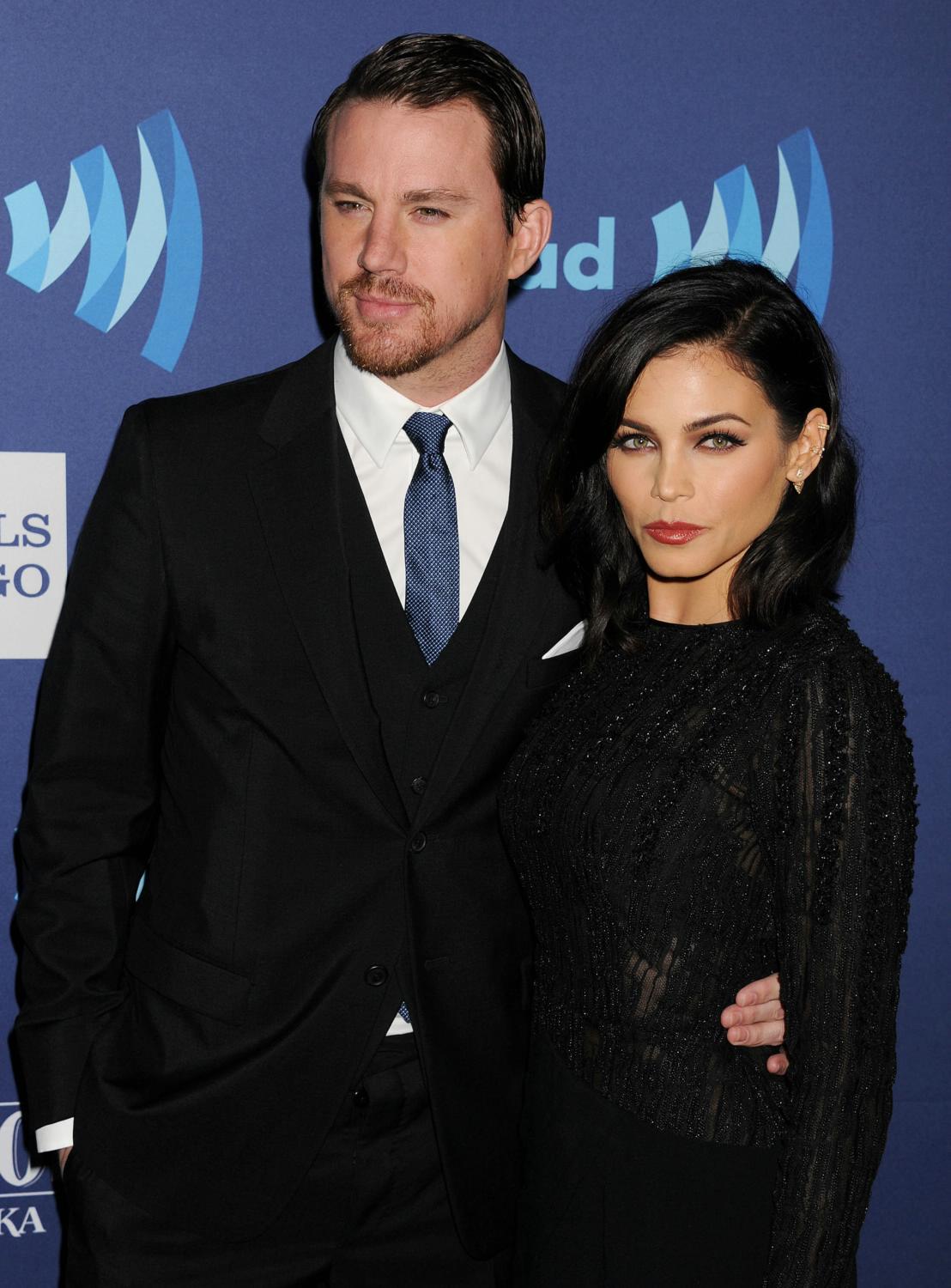Channing Tatum and Jenna Dewan-Tatum at 26th Annual GLAAD Media Awards - March 21