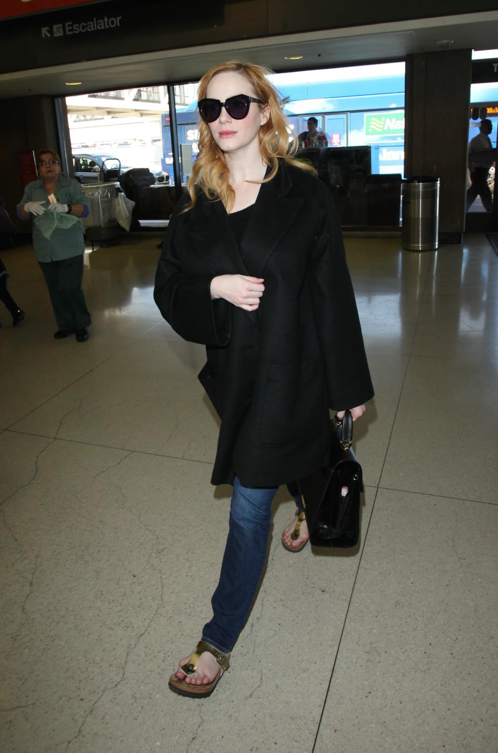Christina Hendricks Arrives at LAX Airport – March 26