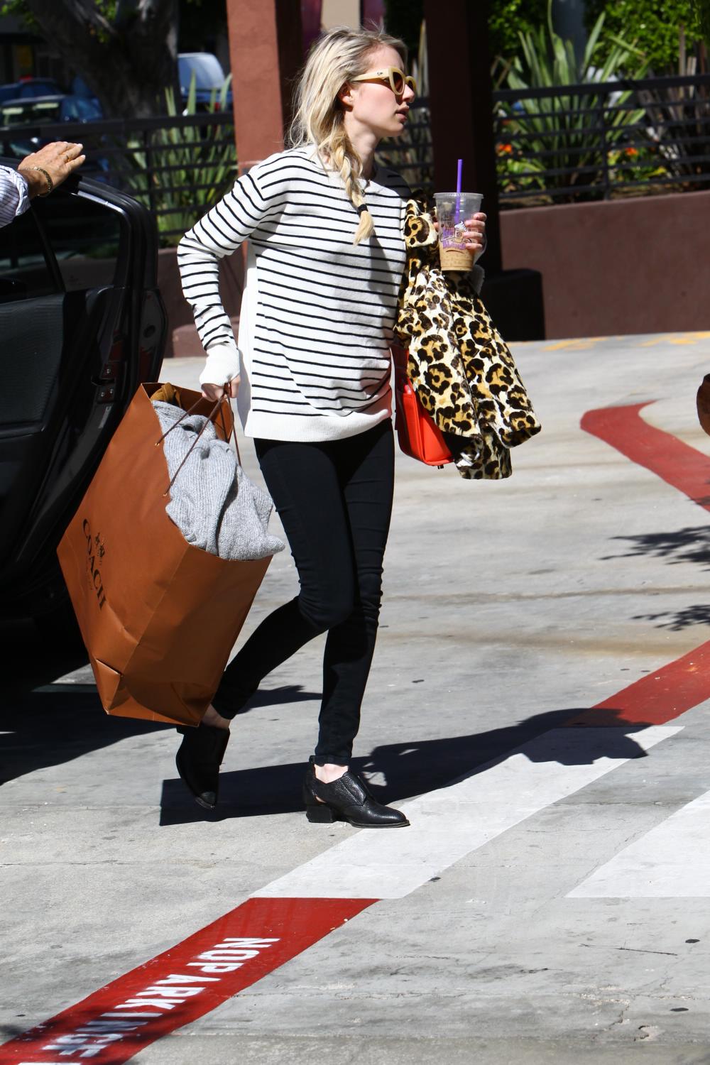 Emma Roberts Spotted at Gas Station - March 3