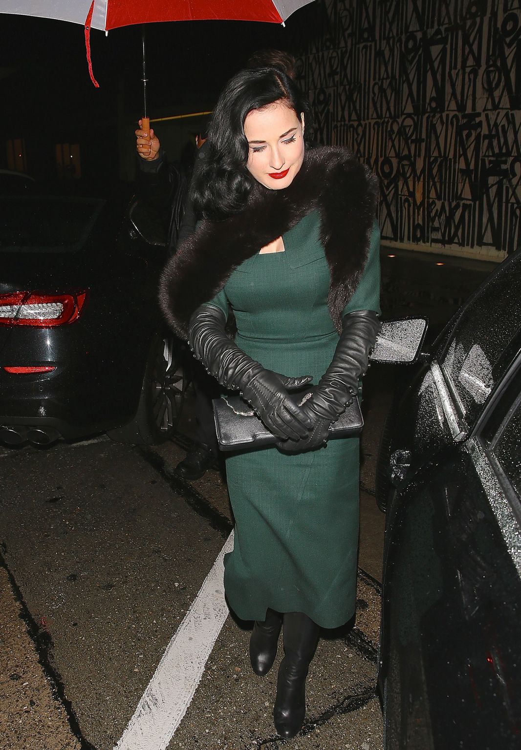 Dita Von Teese at Craig's in West Hollywood - March 2
