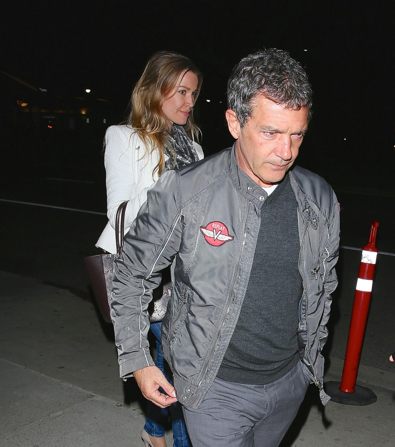 Antonio Banderas Out With Girlfriend Nicole Kimpel - March 3