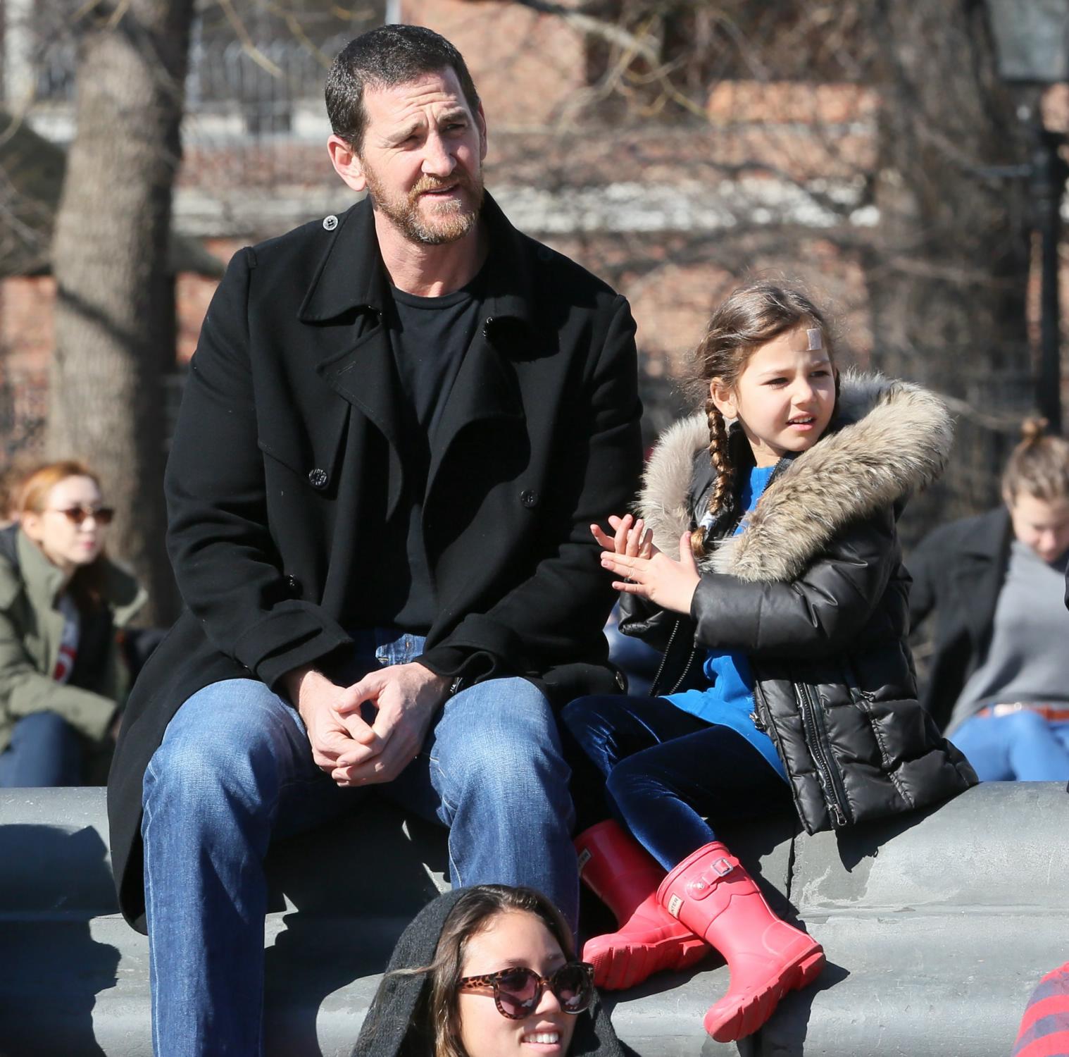 Adam Dell Takes Daughter Krishna Thea to Park – March 9