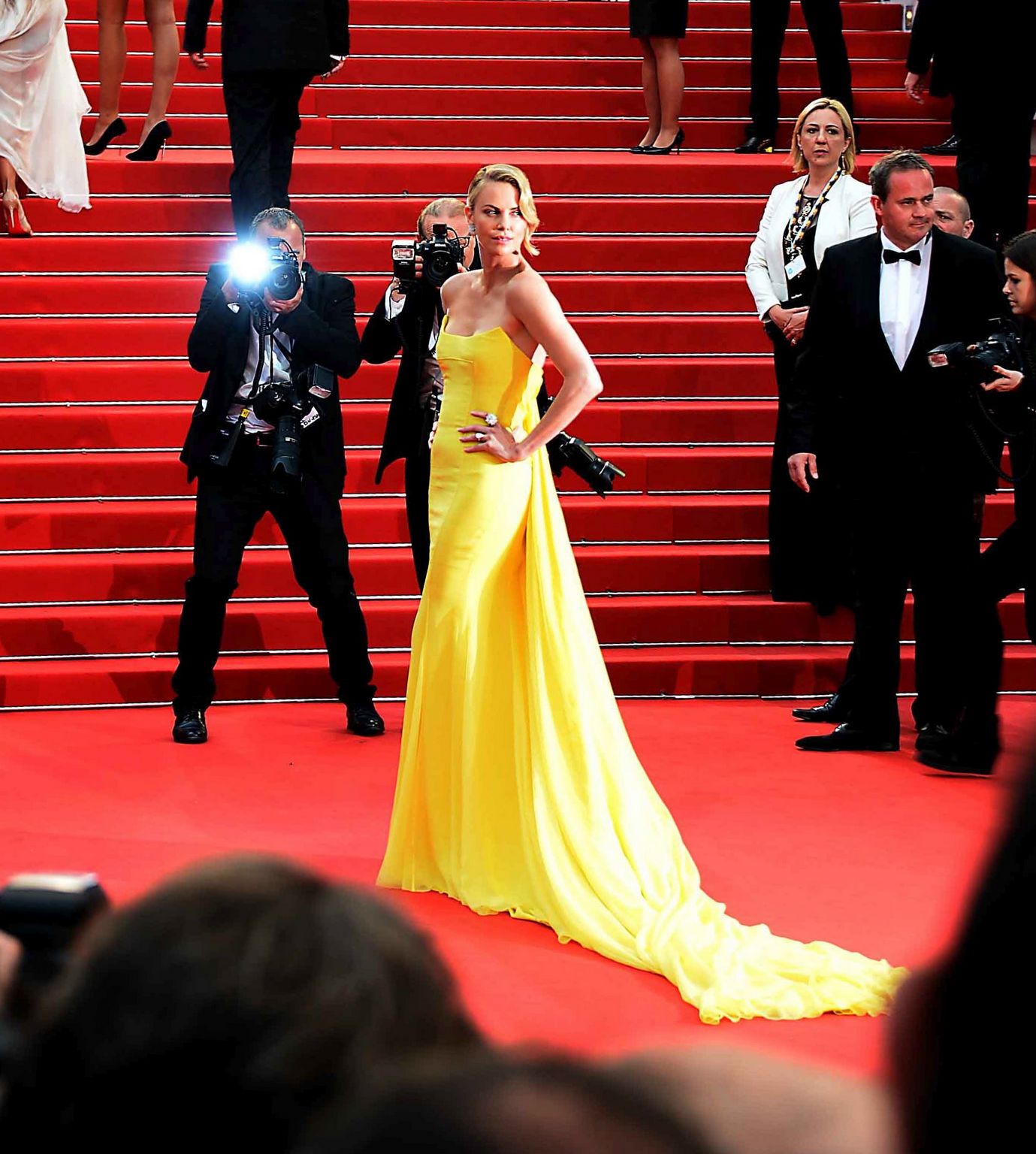 Charlize Theron & Sean Penn at " Mad Max: Fury Road" Cannes Premiere - May 14