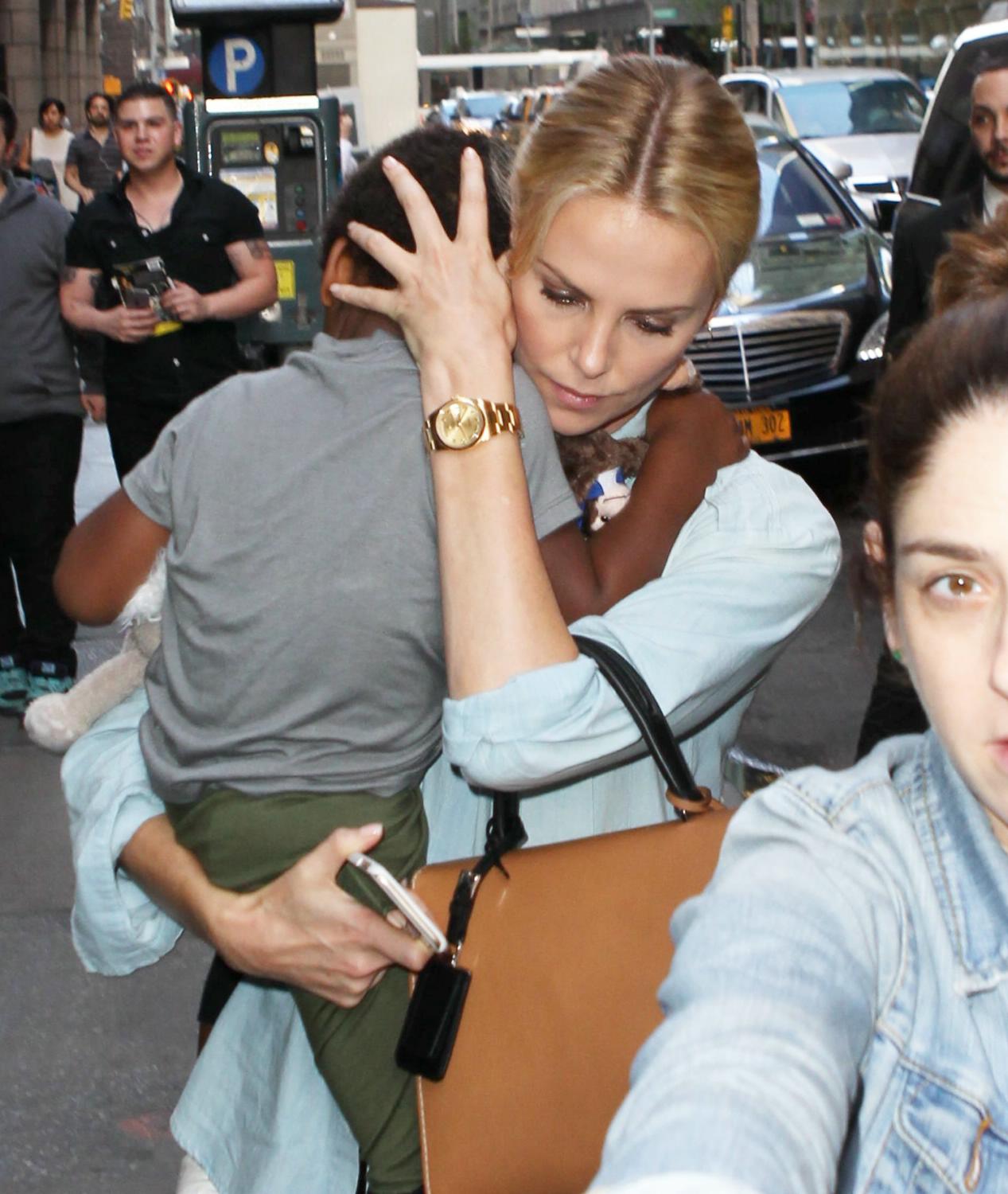 Charlize Theron Out in NYC with her Son - May 11