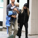 Fergie and Josh Duhamel With Axl in Brentwood ? May 15