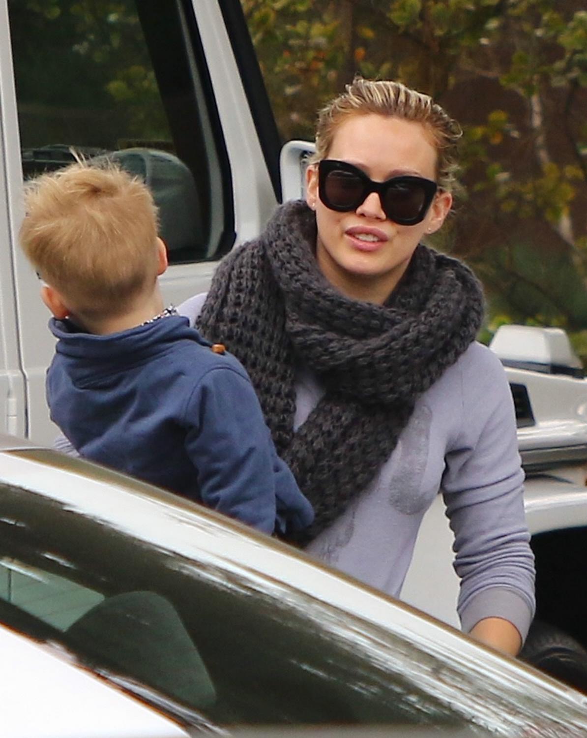 Hilary Duff & Luca Breakfast Date - May 26