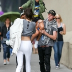 Hailey Baldwin with Kendall Jenner and Jaden Smith in NYC – June 18