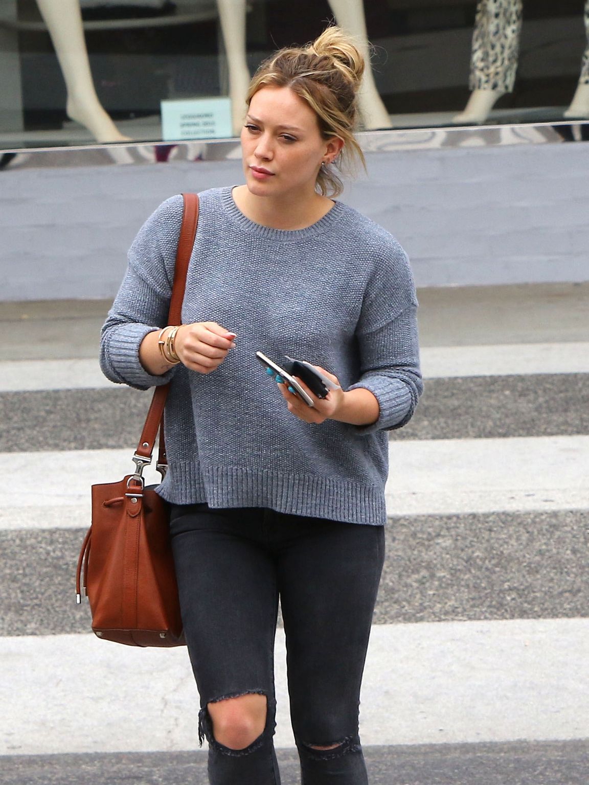 Hilary Duff and Mike Comrie at Il Pastaio in Beverly Hills - June 13